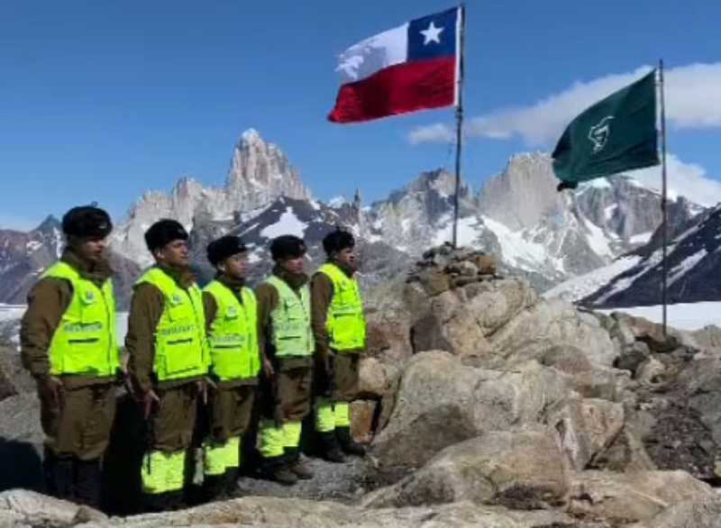 Carabineros Aysén habilita Avanzada Temporal Fronteriza Paso Marconi y vela por la soberanía nacional en Campo de Hielo Sur Patagónico