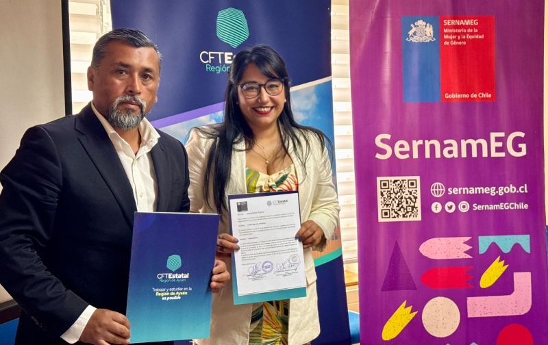 SernamEG y CFT Aysén firman convenio para fortalecer la formación de mujeres en diversas áreas productivas de la región